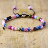 Natural Stone Beads Adjustable Braided Bracelet – Aisha