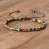 Braided Bracelet with 2.4 mm Natural Stone Beads – Seraphina