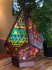 Glass Block Style LED Table Lamp - LumiAura