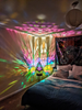 Glass Block Style LED Table Lamp - LumiAura