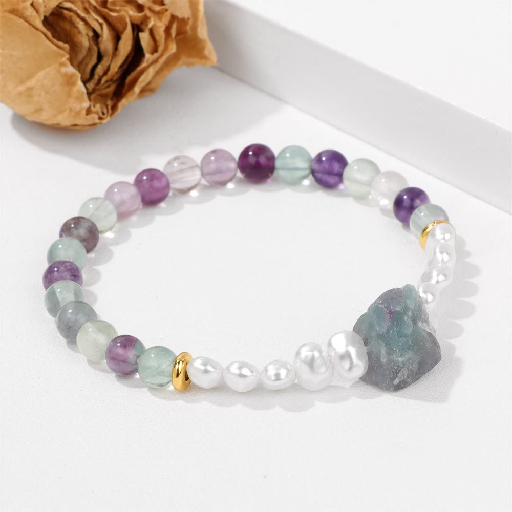 Natural Crystal Bead Bracelet – Eline