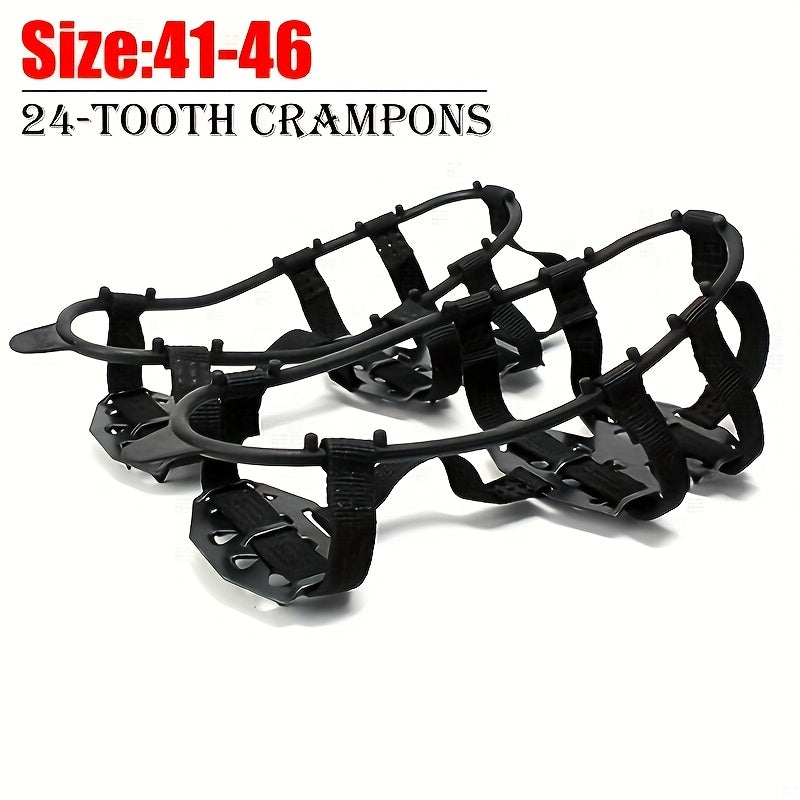 24-Tooth Anti-Slip Crampons – Perfect for Walking, Climbing and Winter Sports