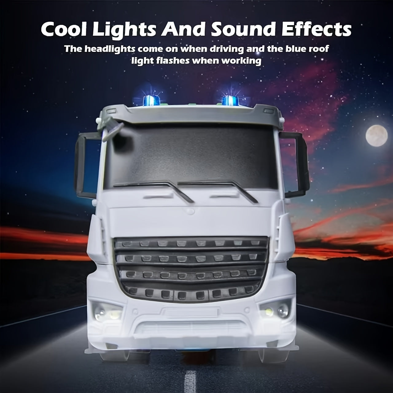 EcoTruck RC Rubbish Truck - Realistic Toy Vehicle with Light & Sound