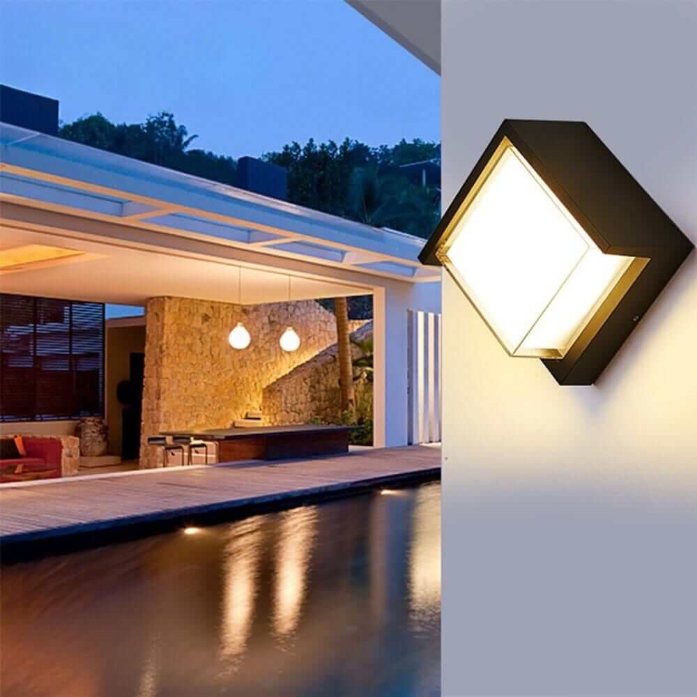 Modern Outdoor Wall Light with Motion Sensor