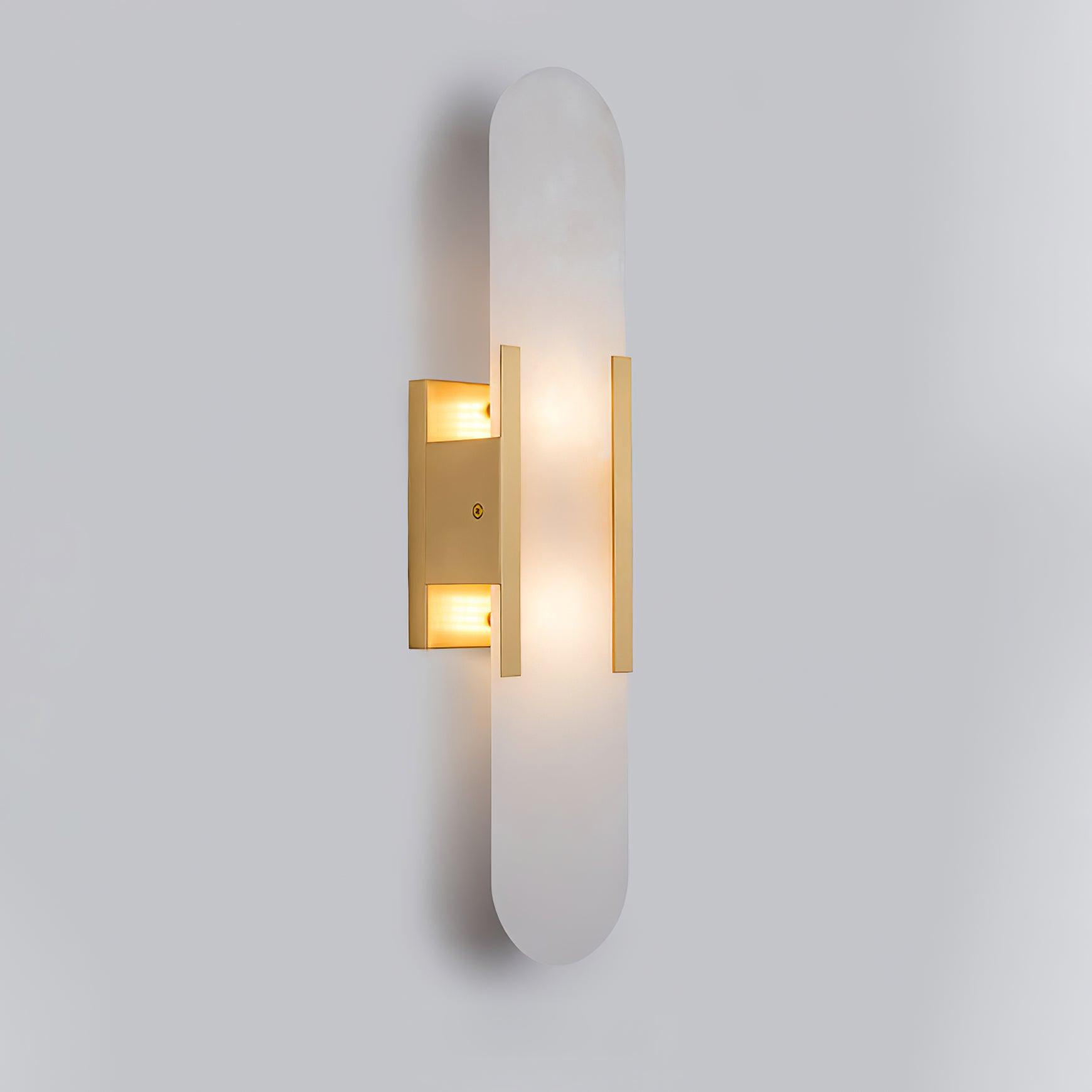 Modern Wall Lamp - Alabaster & Metal