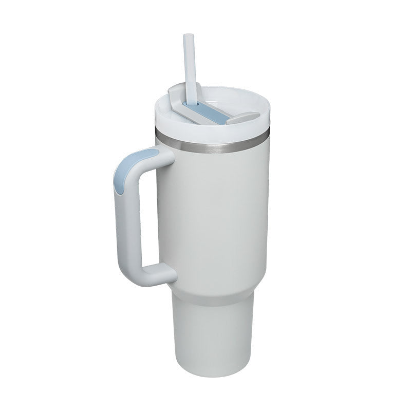 Insulating Mug with Handle and Straw - ChillMate