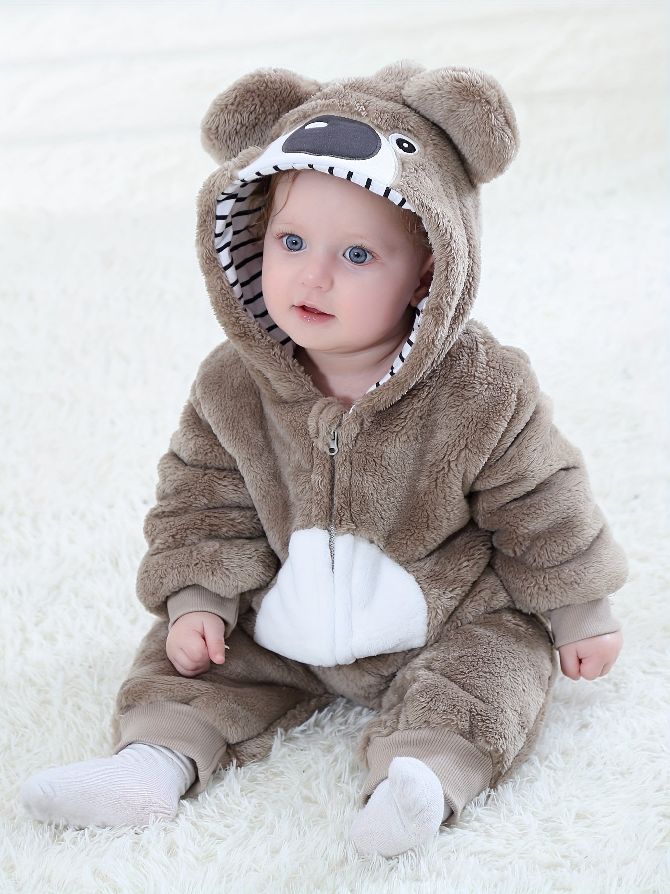 Bennie Bear Baby Romper - Warm and Cosy Jumpsuit for Outdoors