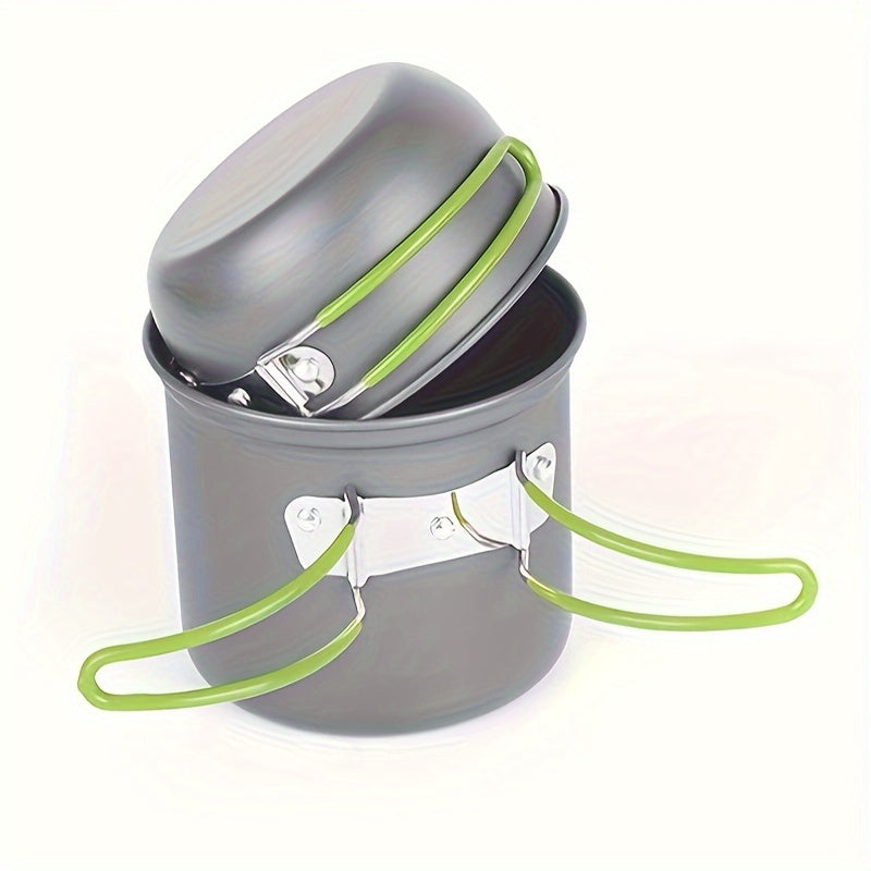 Folding Cooking Set made of Aluminium Alloy – Lightweight and Durable for Camping, Hiking, and Picnicking