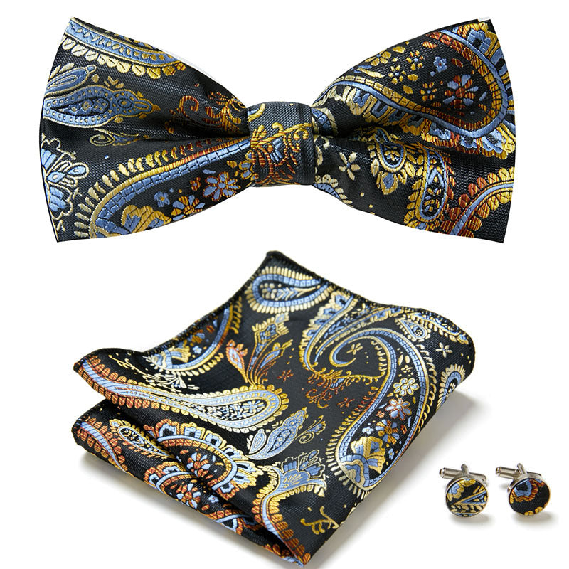 Three-Piece Set with Stylish Bow Ties