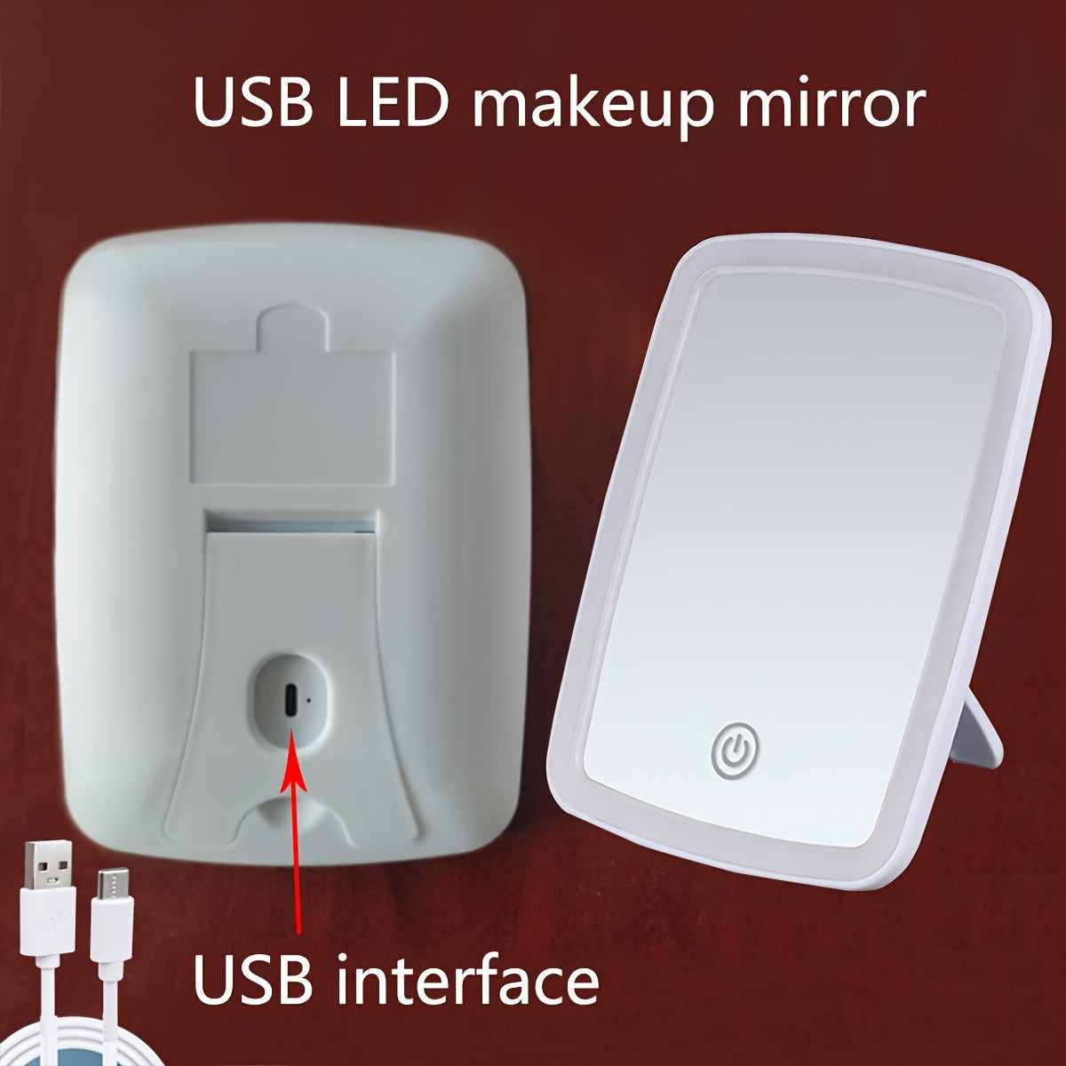 GlowPerfect LED Make-up Mirror - Lighting and Style in One