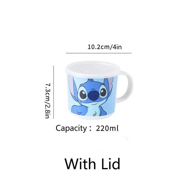 3-Piece Stitch Tableware Set – Bowl, Mug and Spoon with Cute Cartoon Design