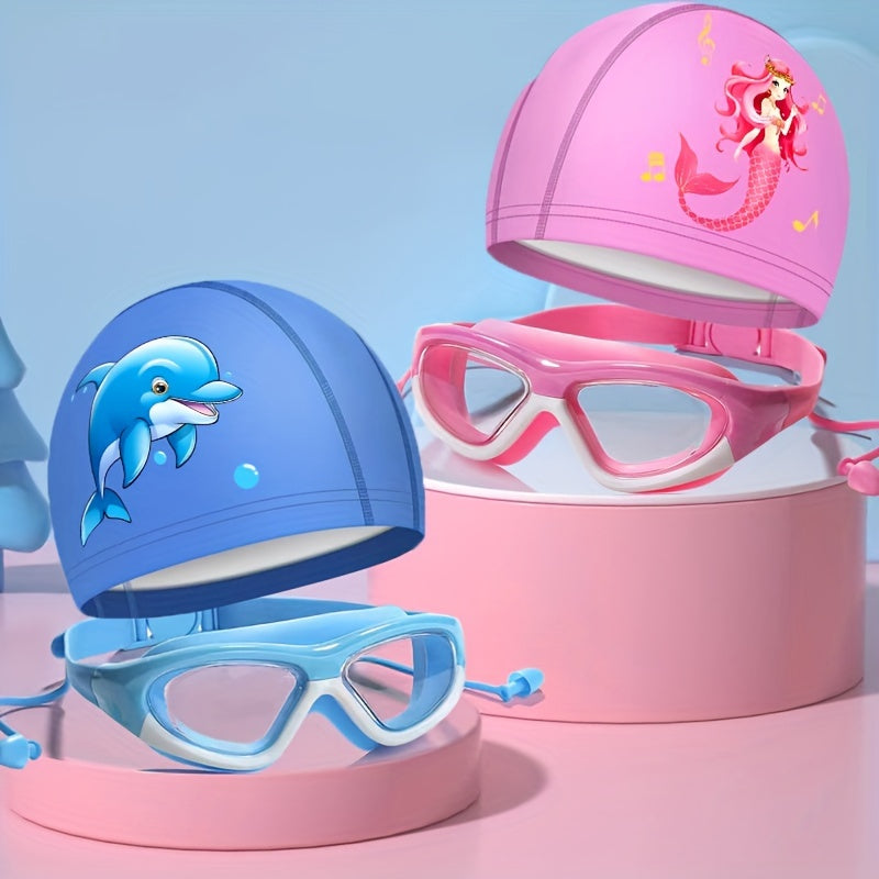 Mermaid Swim Goggles and Swim Cap Set for Children – Comfort & Playful Protection in the Water