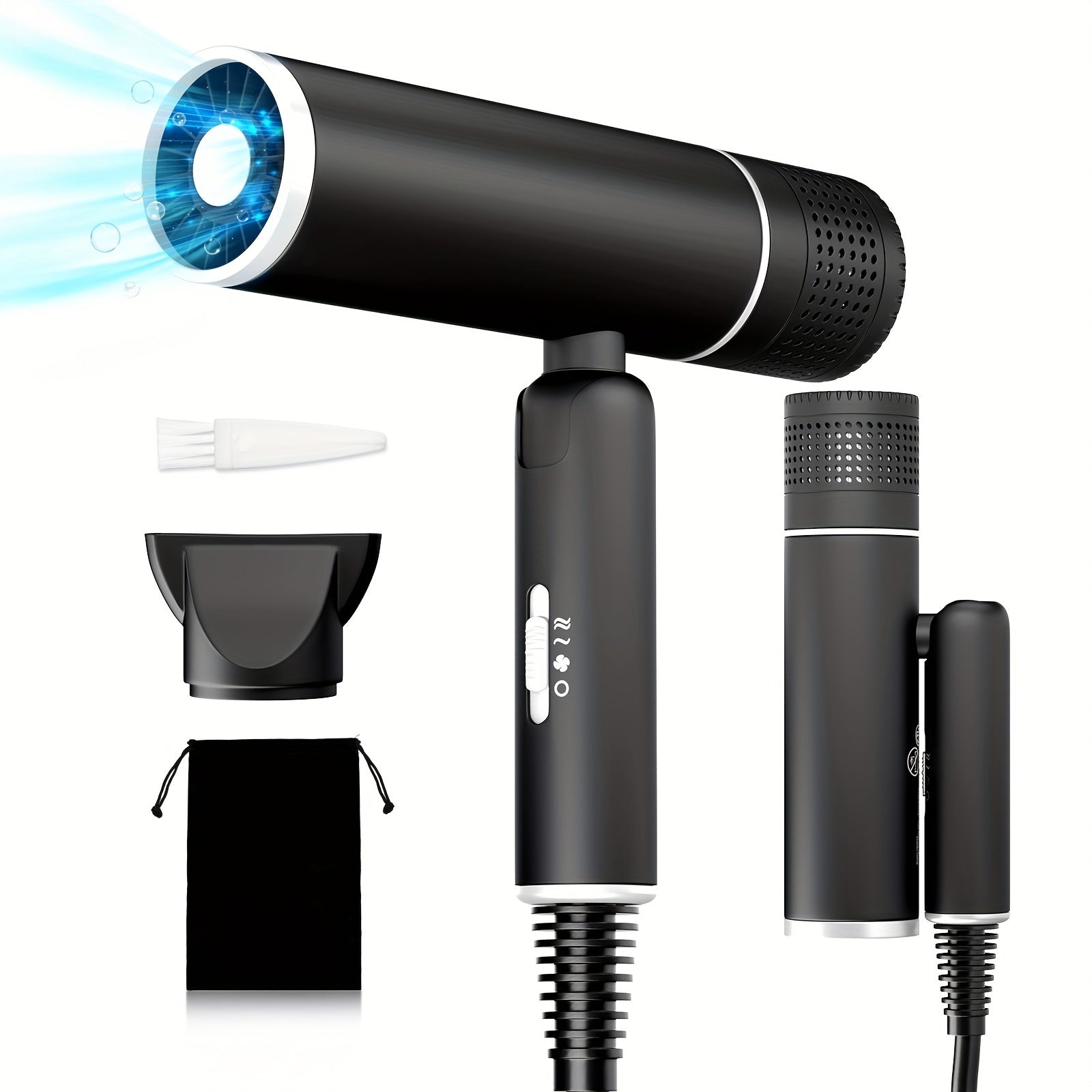 Ion Hair Dryer with Diffuser – Quiet, Powerful, and Gentle on Your Hair