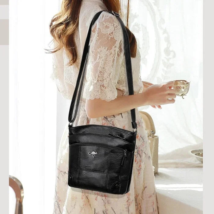 Stylish Ladies' Leather Shoulder Bag – Sabrina