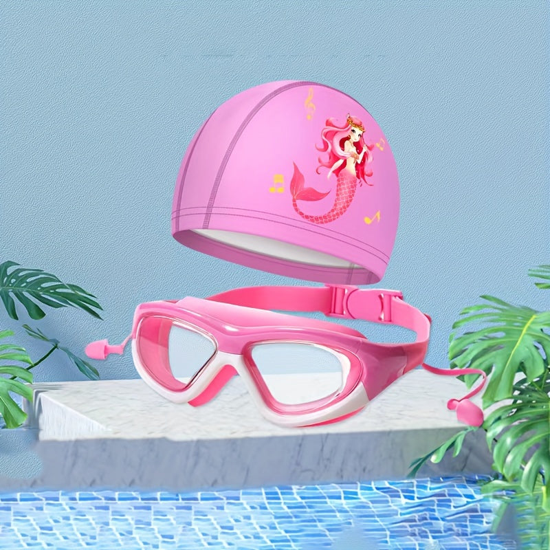 Mermaid Swim Goggles and Swim Cap Set for Children – Comfort & Playful Protection in the Water