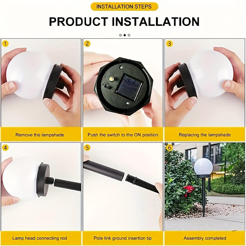Solar LED Garden Lamps – Spherical Lighting for Paths and Gardens