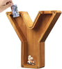 TreasureNest Coin Bank | Personalized wooden savings box in A-Z letter designs