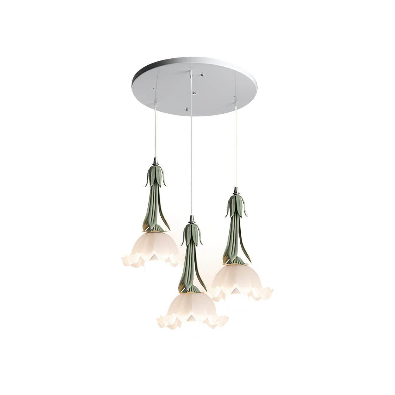 Elegant Pendant Light with Flower Design
