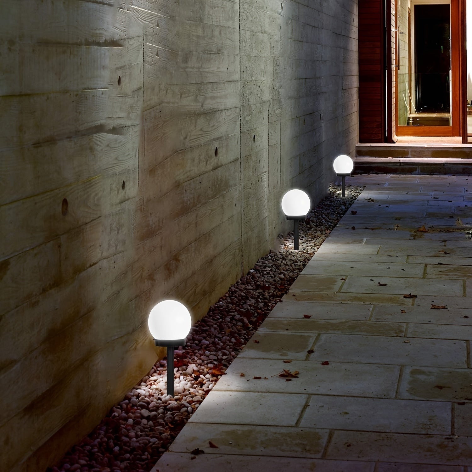 Solar LED Garden Lamps – Spherical Lighting for Paths and Gardens