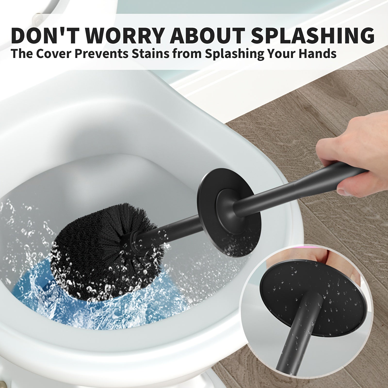 Stylish Toilet Brush with Holder - For a Clean Bathroom