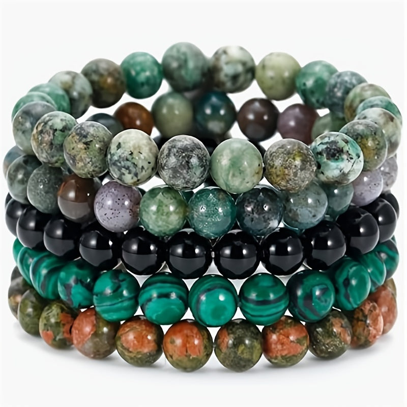 Gemstone Elegance Bracelet Set - For Natural Beauty
