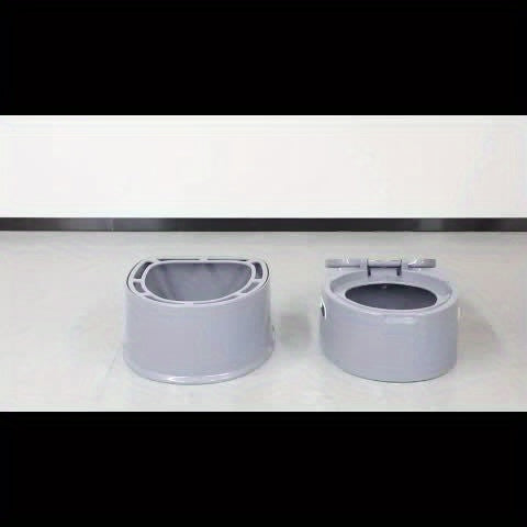 Portable Grey PVC Toilet - Comfortable and Convenient for Camping and Emergency Use
