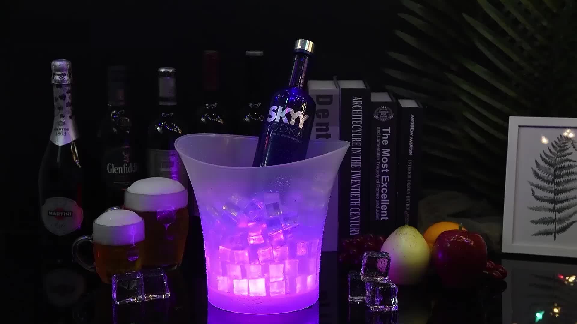 5L LED Illuminated Ice Bucket – Perfect for Champagne and Beer