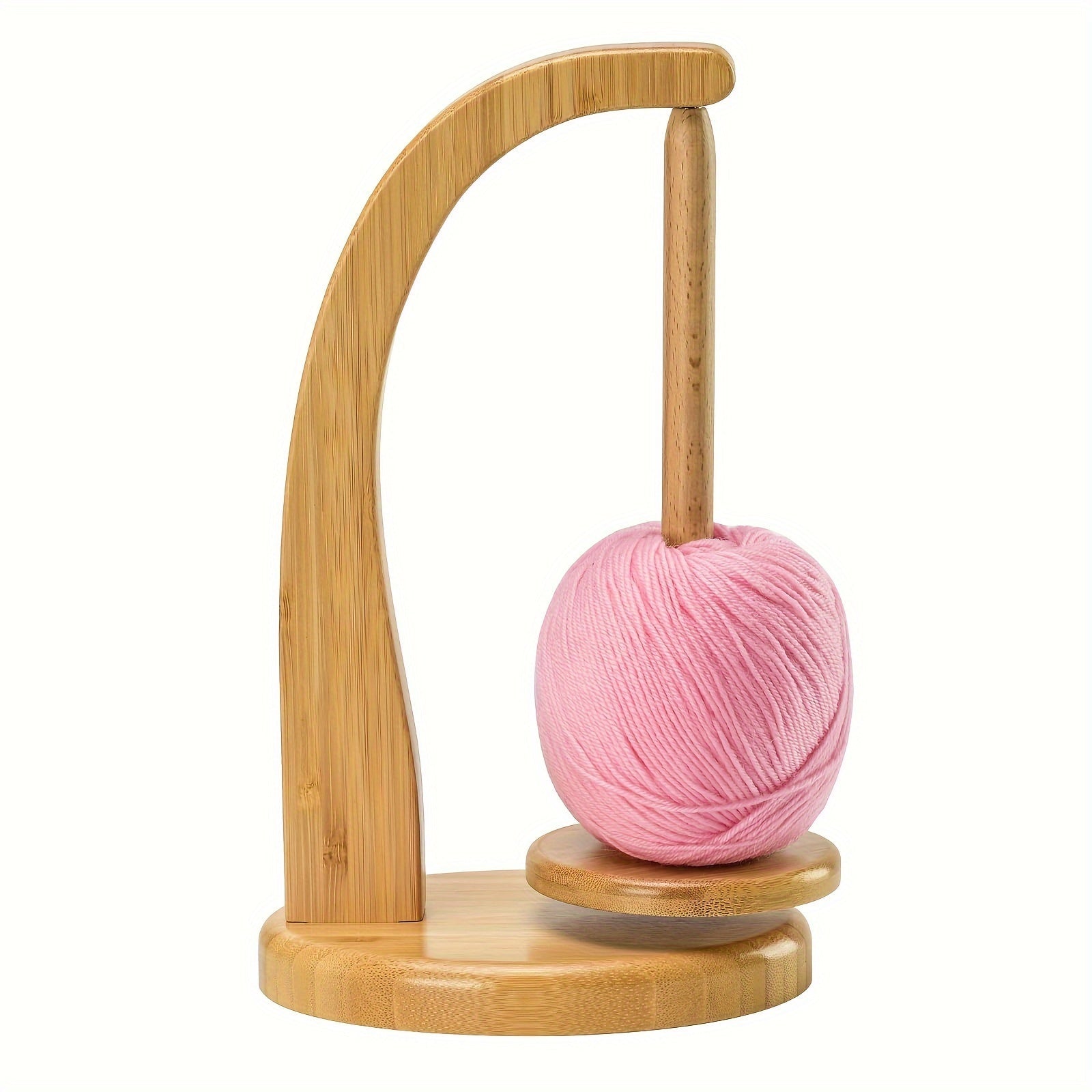 Bamboo Yarn Holder – Handy Storage for Knitting and Crochet Projects