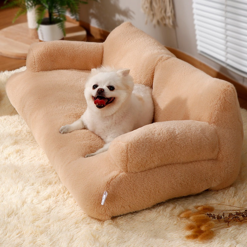 SnugHaven Premium Pet Sofa | Stylish, Comfortable Bed for Cats and Dogs