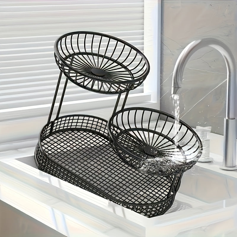 GoldenTier 3-Tier Fruit Basket – Elegant and Practical