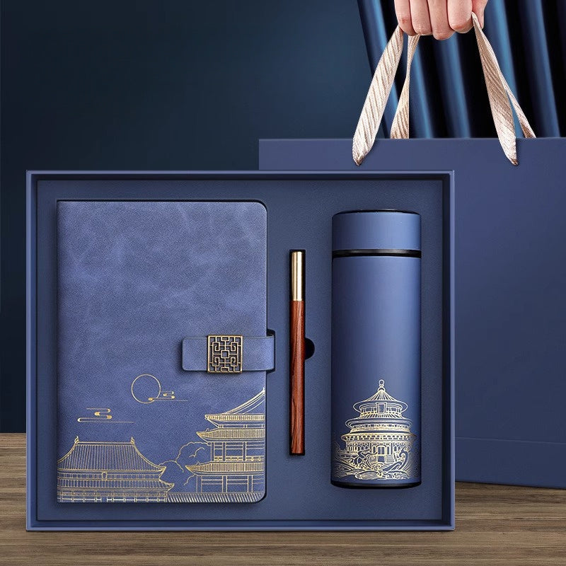 Exclusive Gift Set Forbidden City – Notebook, Thermos Flask and Pen in Luxury Box