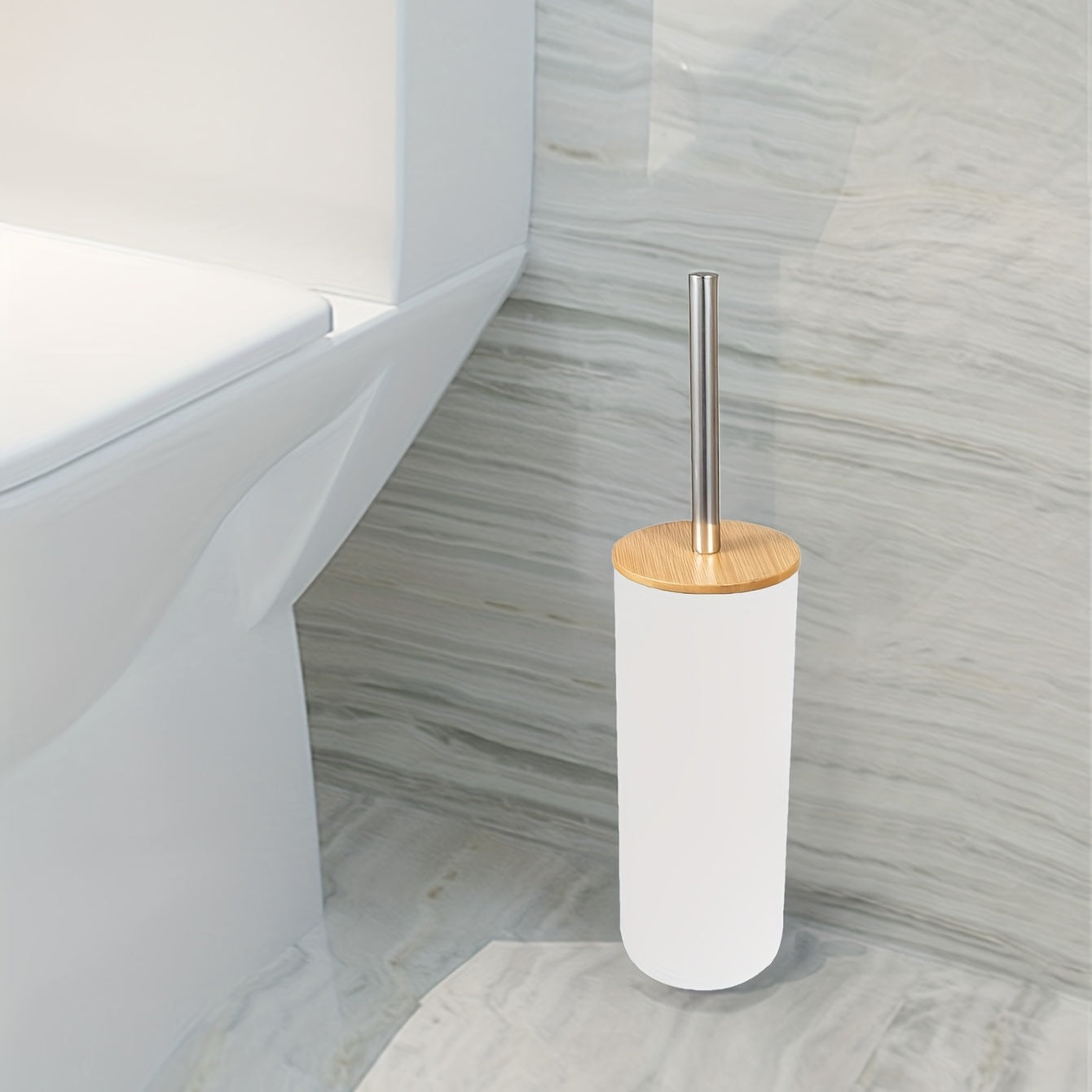 Minimalist Toilet Brush Set – Durable and Handy for Bathroom Use