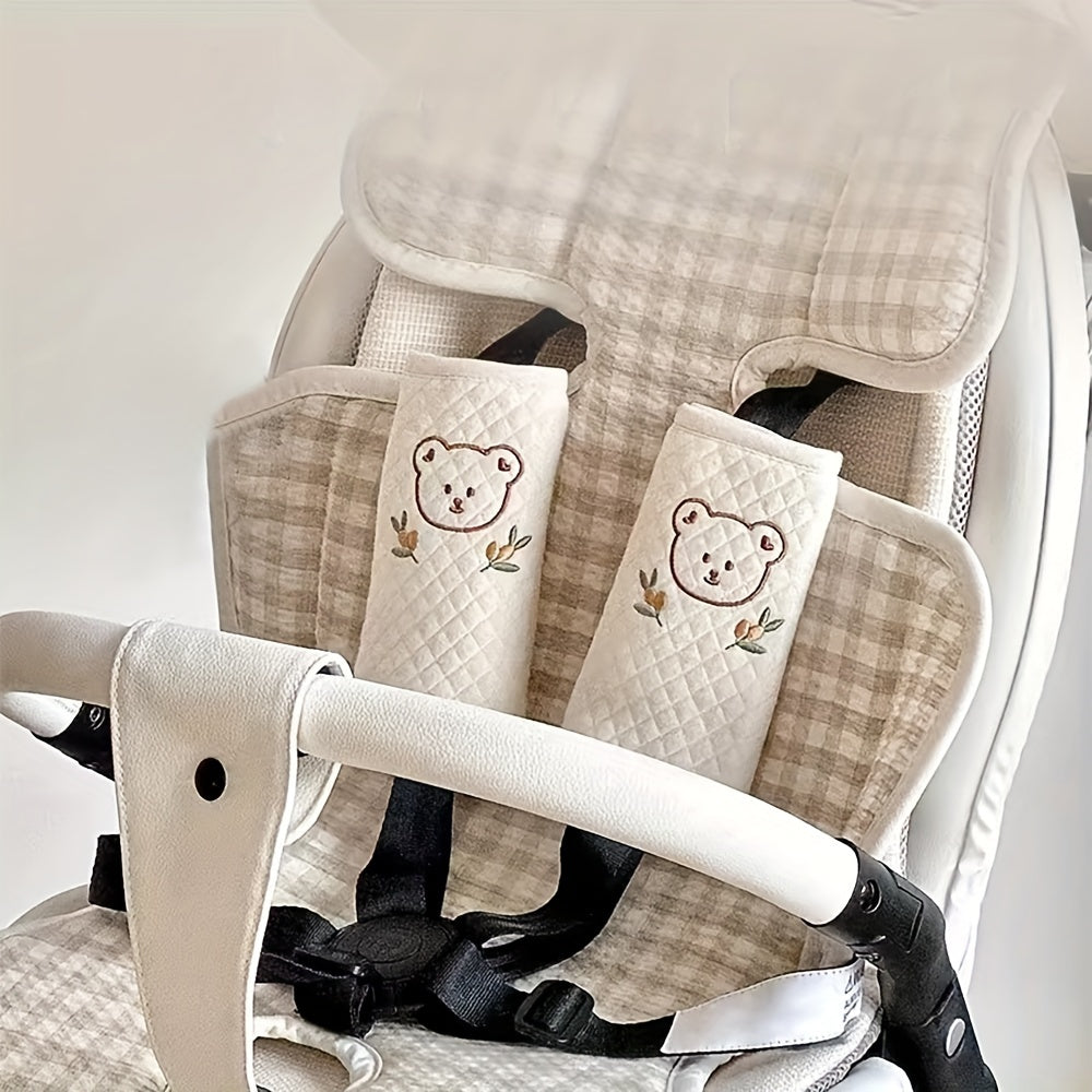 Shoulder Pads for Pushchairs & Car Seats – Comfort with Animal Motif
