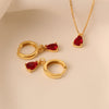 Stylish Garnet Birthstone Jewellery Set – Liora
