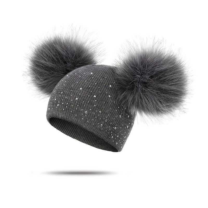 Lily Girls' Pom Pom Hat - Playful and Warm for the Winter Months