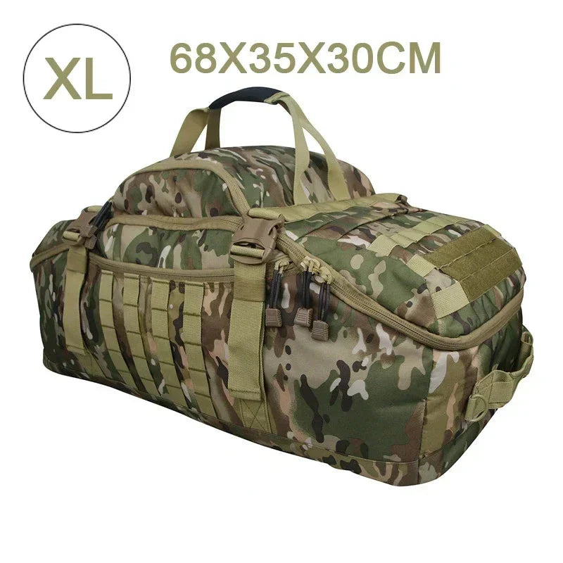 Large Tactical Travel Bag and Rucksack - TrailTrek Duffle