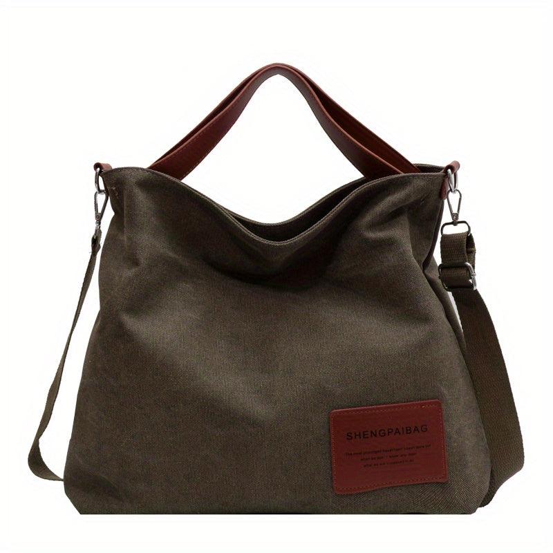 Stylish Canvas Shoulder Bag – Sienna