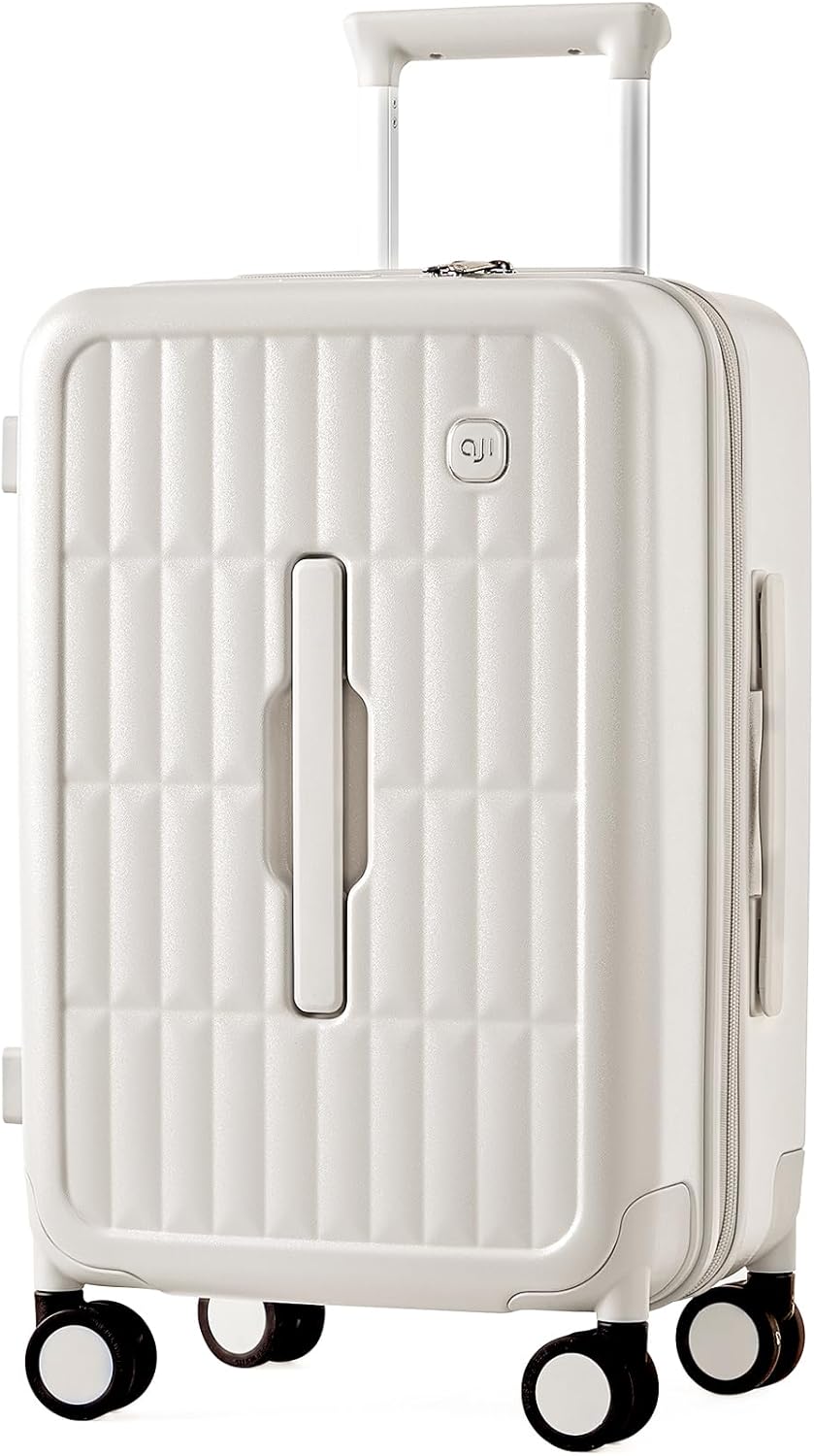 Large Hard Suitcase 26" with 8 Spinner Wheels – Cheese Yellow