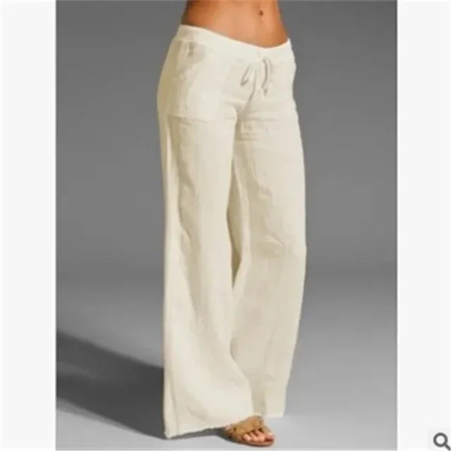 Lightweight Linen Women's Trousers - Summer Comfort