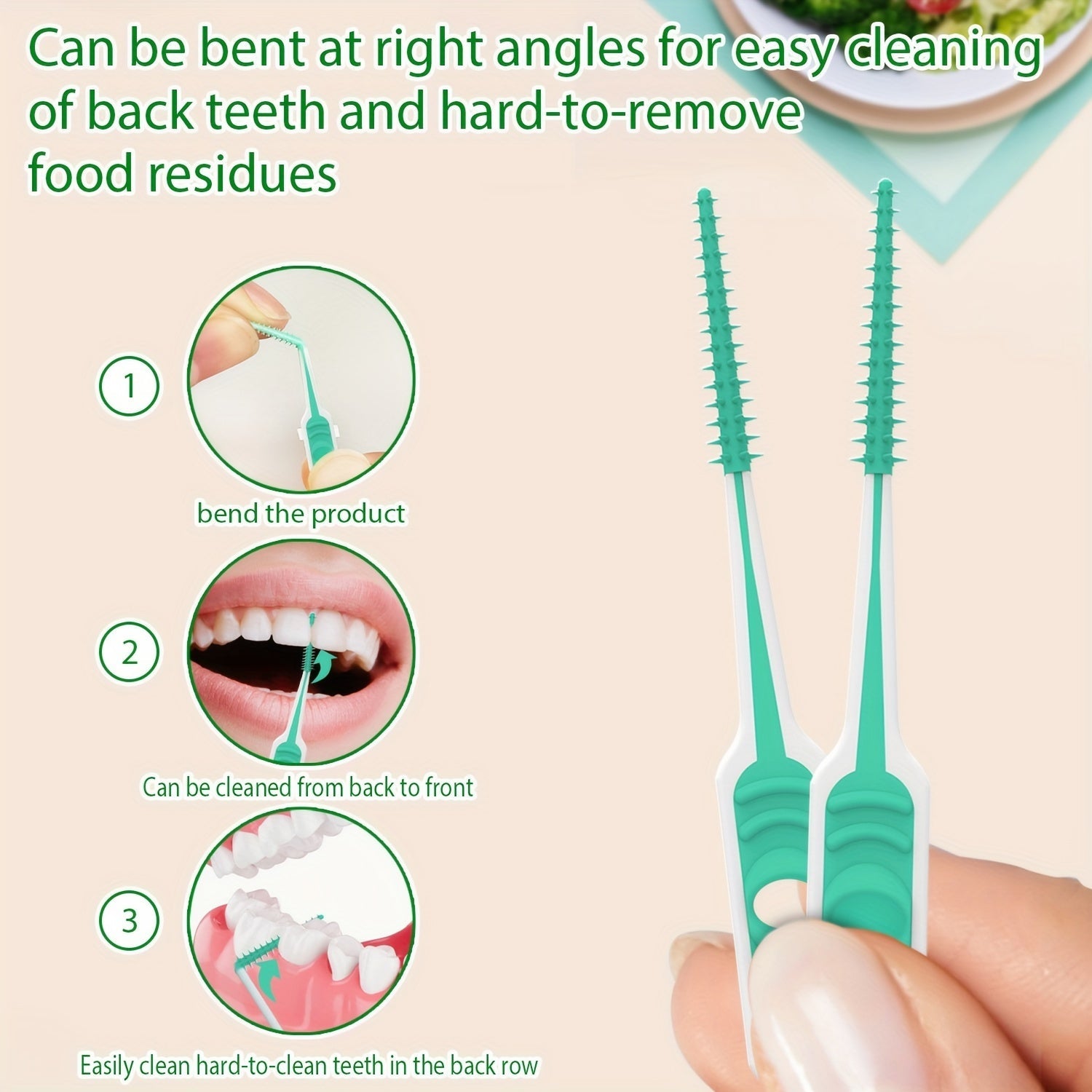 Soft Interdental Toothpicks – Mint Freshened and Ergonomically Designed