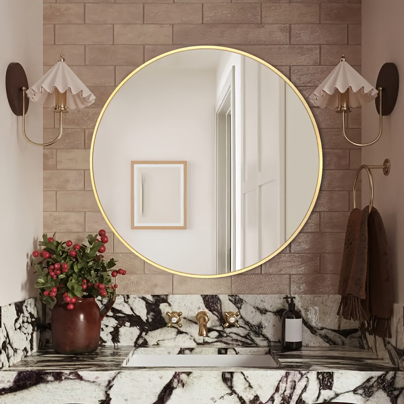 Stylish Round Wall Mirror - For Elegant Decoration