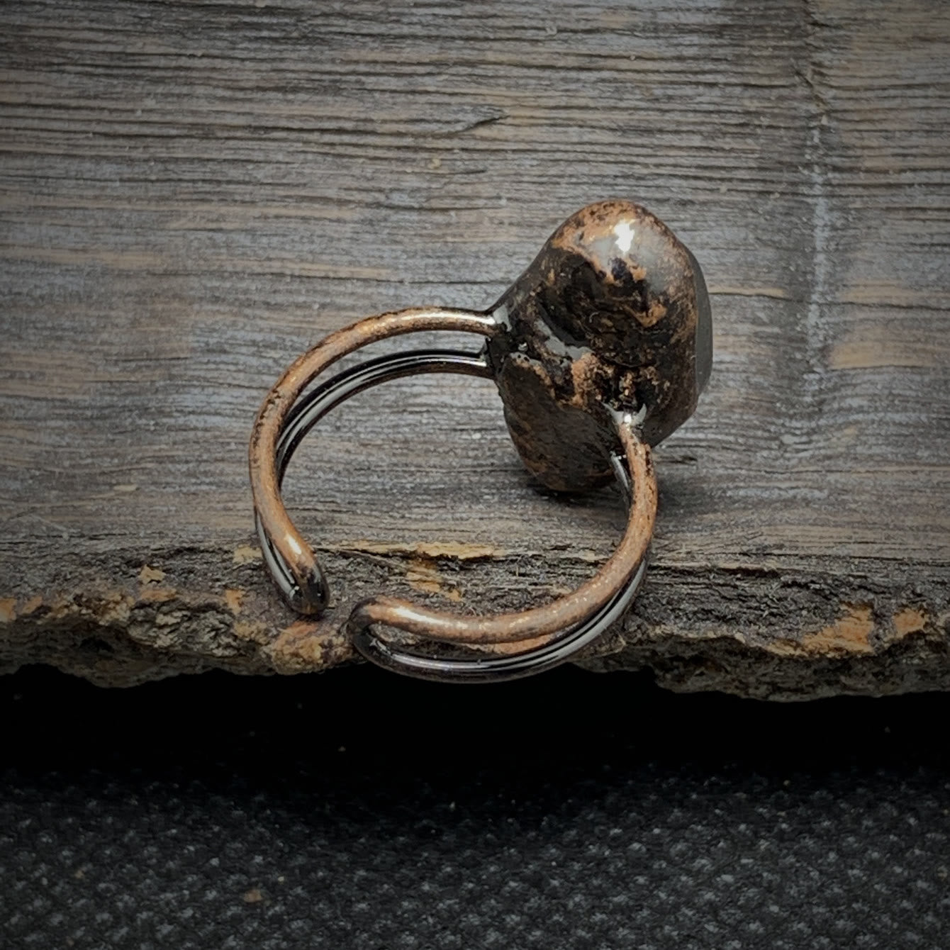Natural Raw Stone Birth Ring – Selina