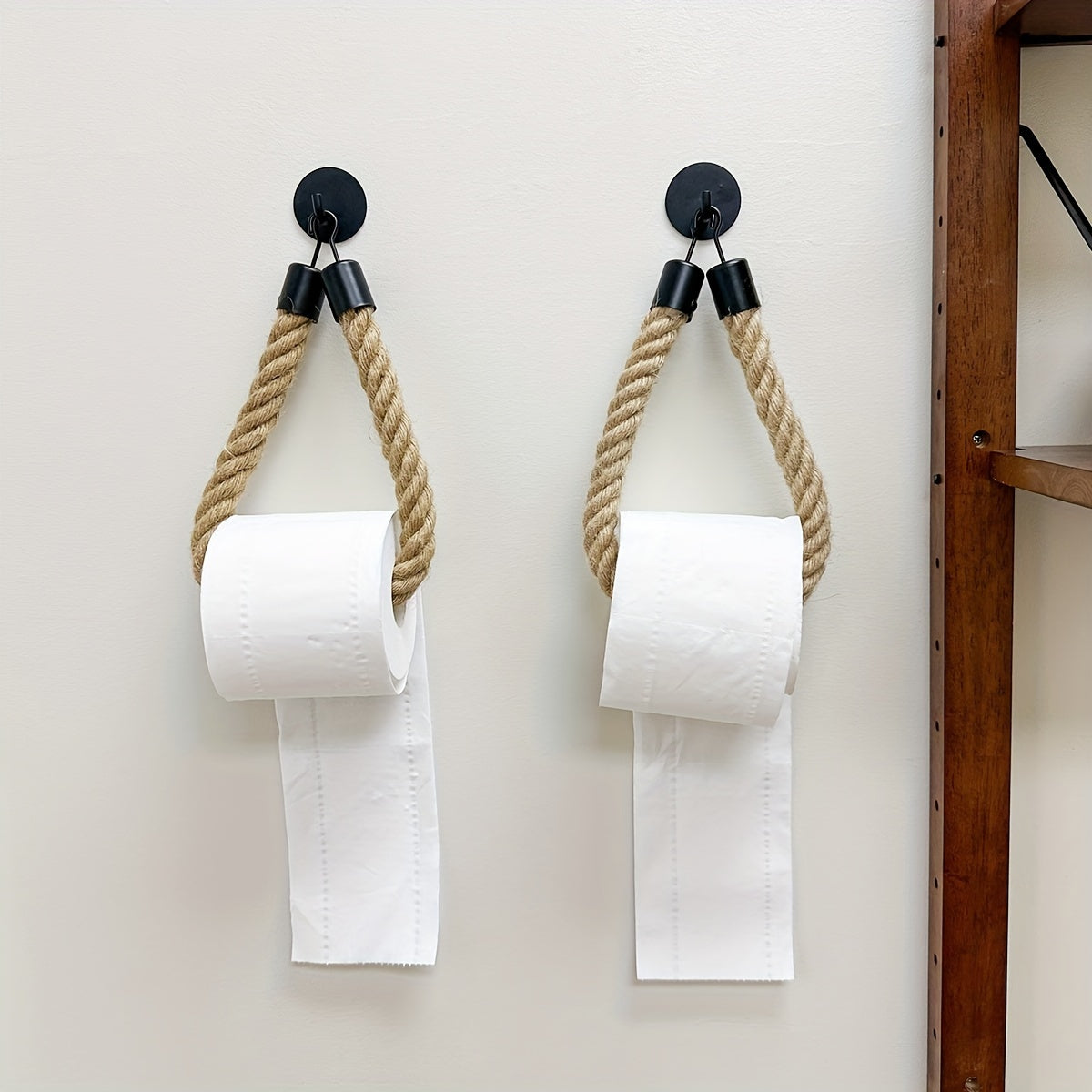 Hemp Rope Toilet Roll Holder - For Stylish Bathrooms