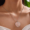 Stylish Heart-Shaped Rose Quartz Gemstone Necklace – Amara