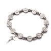 Gold and Silver Coloured Christian Cross Bracelet – Solana