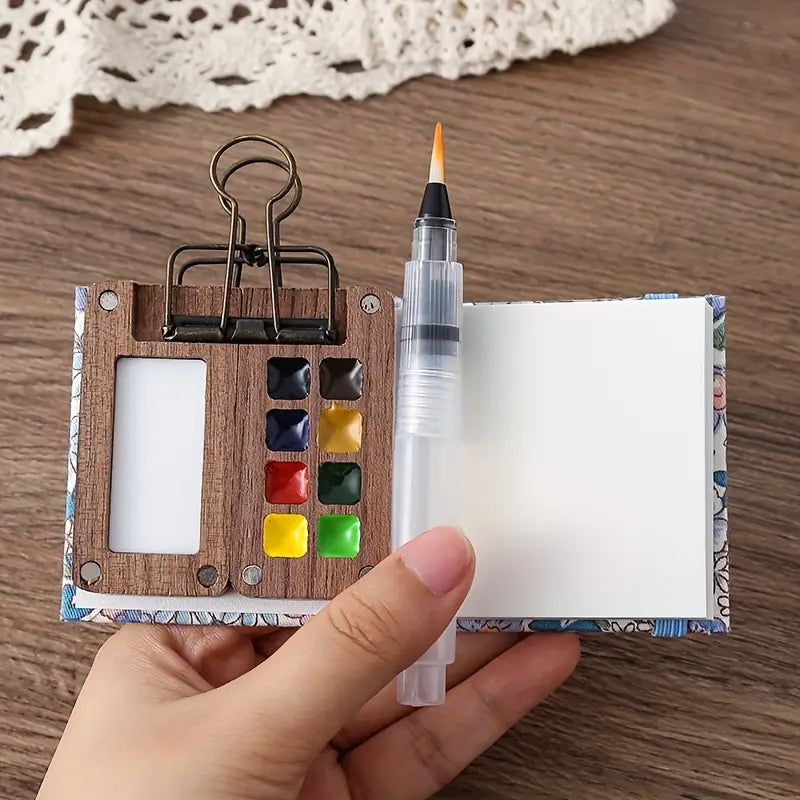 Compact ArtPod Watercolour Set for Creativity on the Go