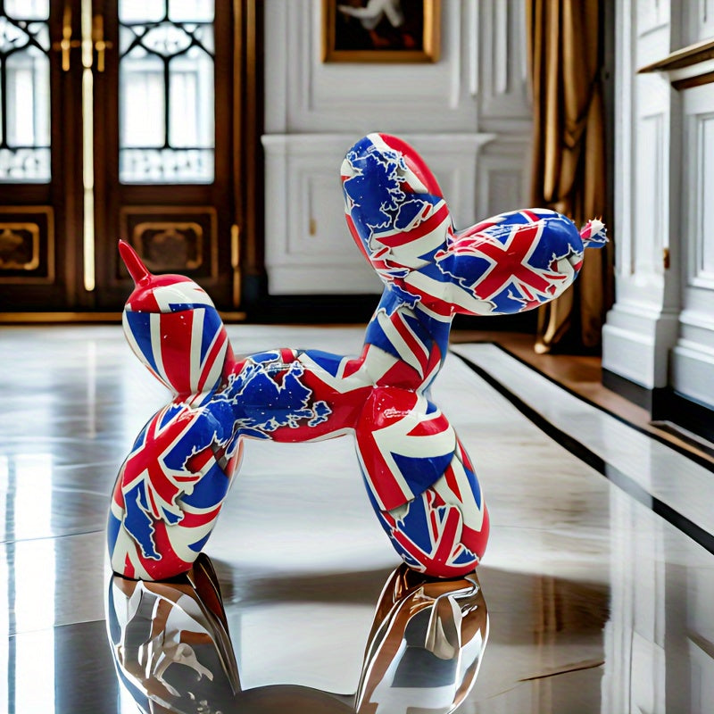 Joyful British Balloon Dog - For a Creative and Playful Atmosphere