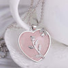 Stylish Heart-Shaped Rose Quartz Gemstone Necklace – Amara