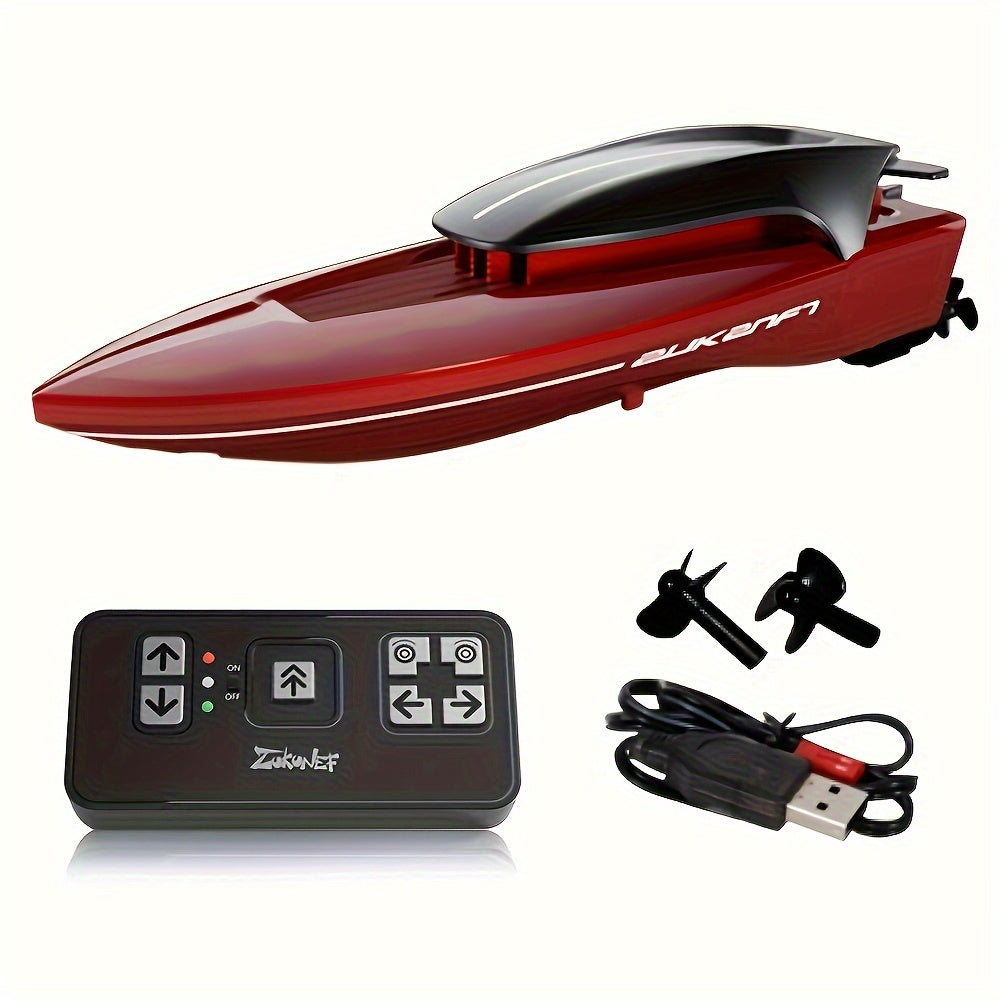 Water Mini Toy Boat – Remote Controlled with LED Lighting