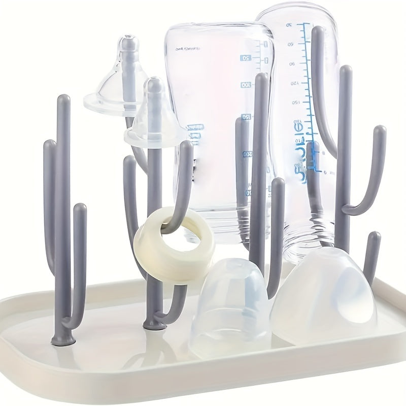Cactus-Shaped Baby Bottle Drying Rack - Practical and Stylish for Baby Accessories